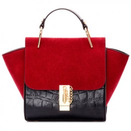 Fashionable Splicing and Color Block Design Tote Bag For Women