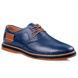 Simple Style Round Toe and Solid Color Design Men's Formal Shoes